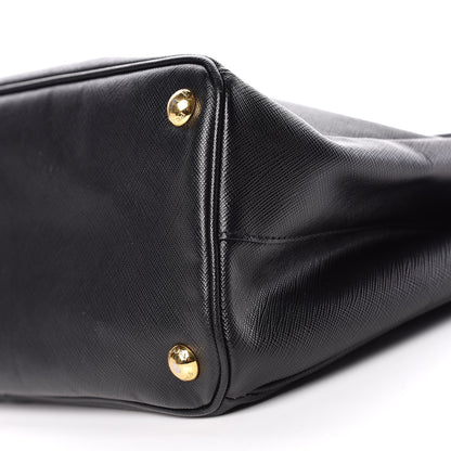 Prada Saffiano Small Galleria Double Zip Tote Black 19 of 19