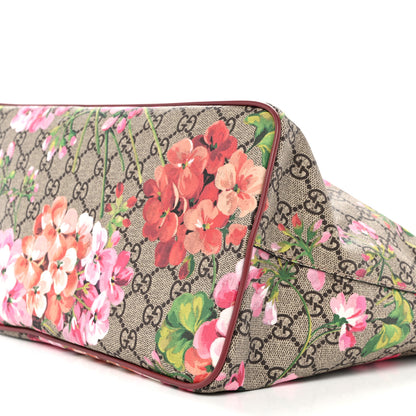 Gucci Soft GG Supreme Monogram Blooms Medium Crossbody Tote Beige Multicolor Dry Rose 10 of 12