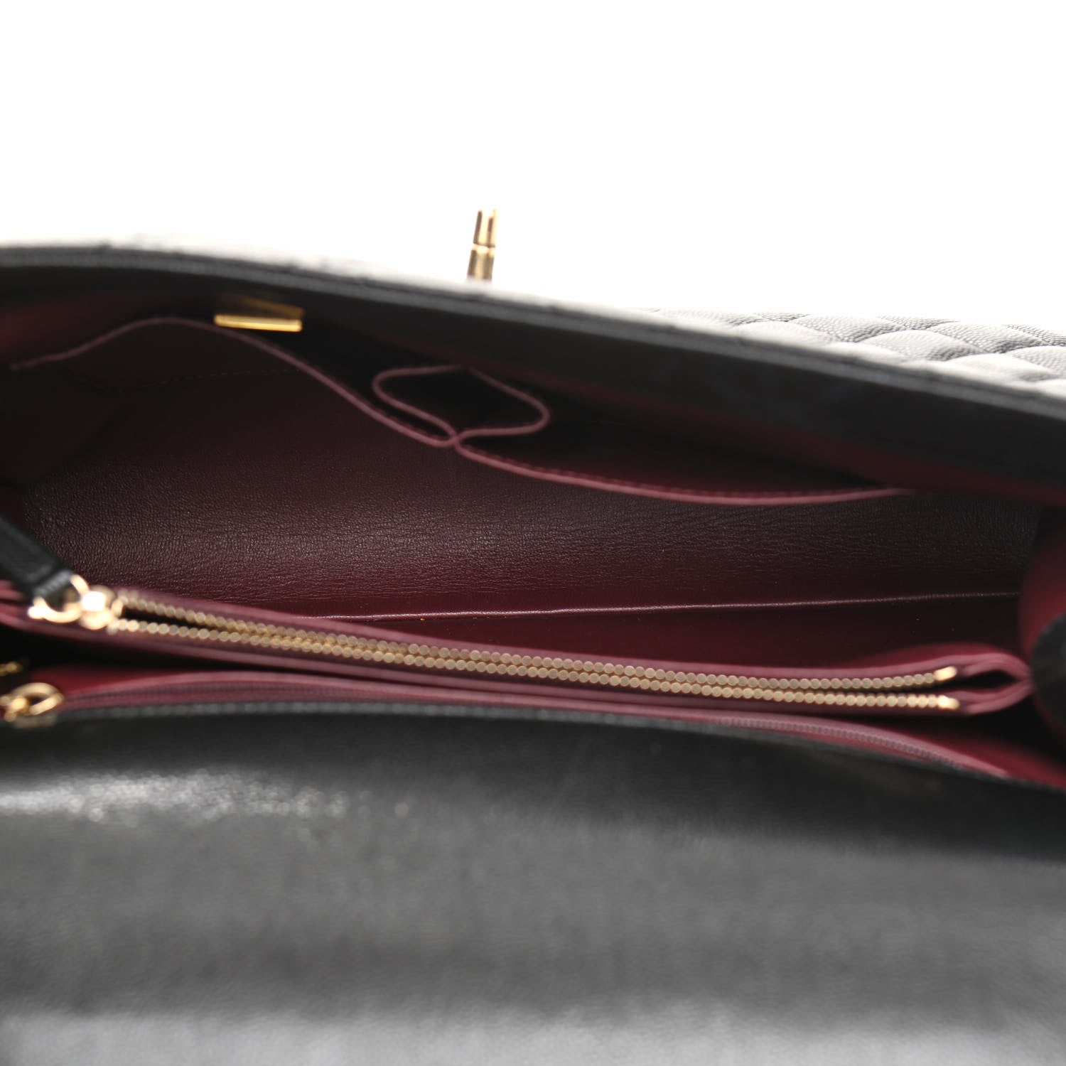 Chanel Caviar Quilted Medium Coco Handle Flap Black 8 of 27