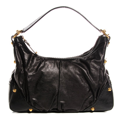 Gucci Leather Medium Jockey Hobo Black 1 of 7