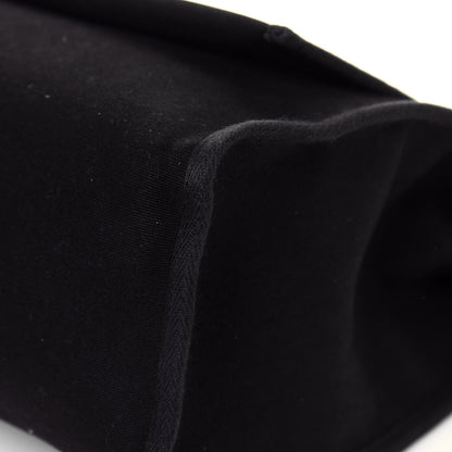Hermes Toile Vache Calfskin Herbag 30 PM Black Natural 9 of 11