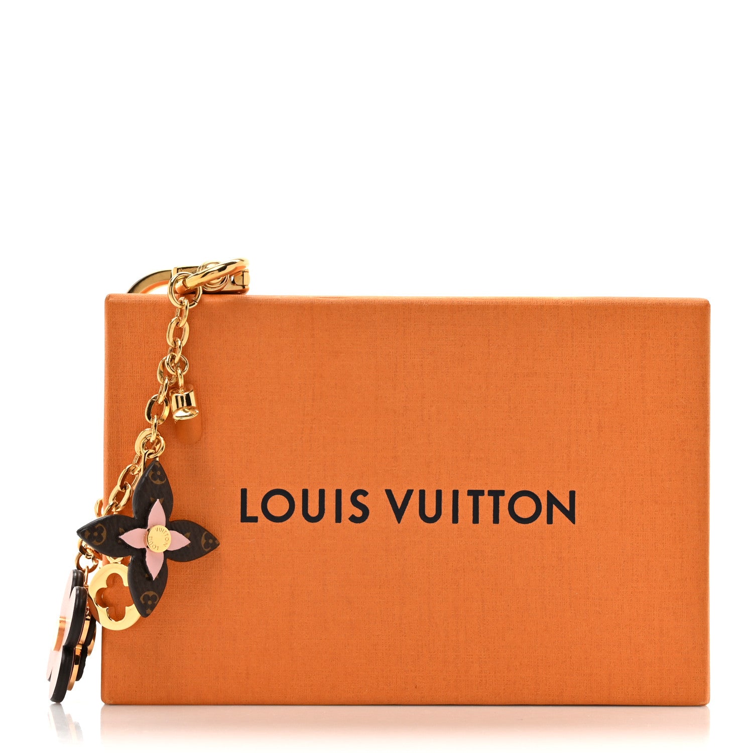 Louis Vuitton Brass Monogram Blooming Flowers Bag Charm Key Holder Rose Ballerine 5 of 5