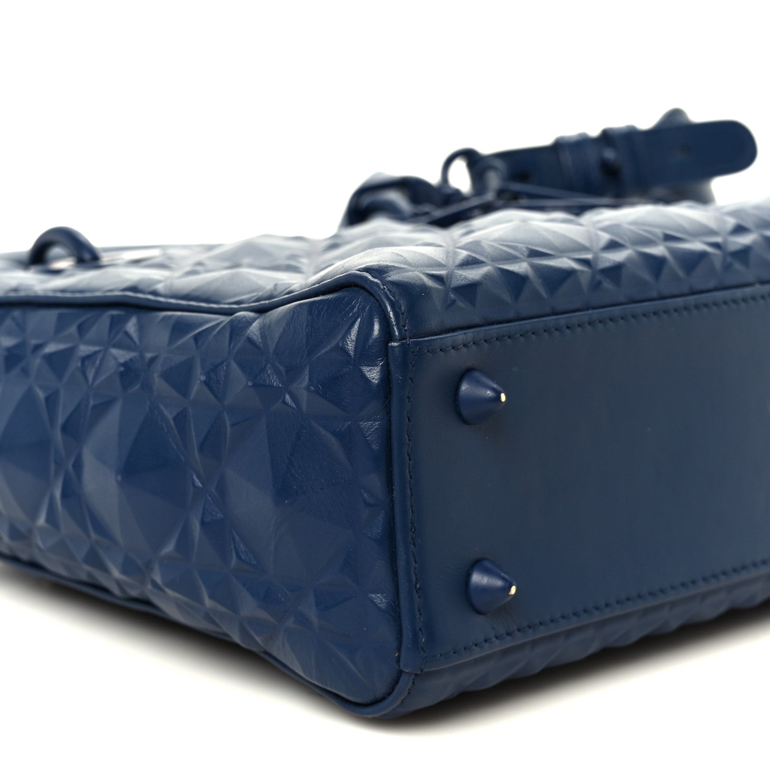 Christian Dior Calfskin Cannage Diamond Small My ABCDior Lady Dior Blue Royale 9 of 10
