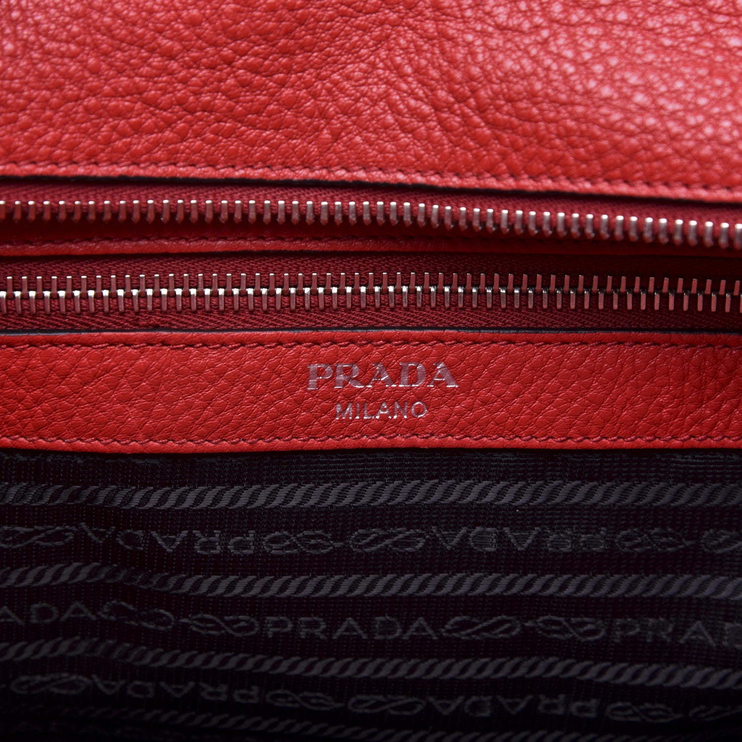 Prada Vitello Phenix Tote Rosso 8 of 10