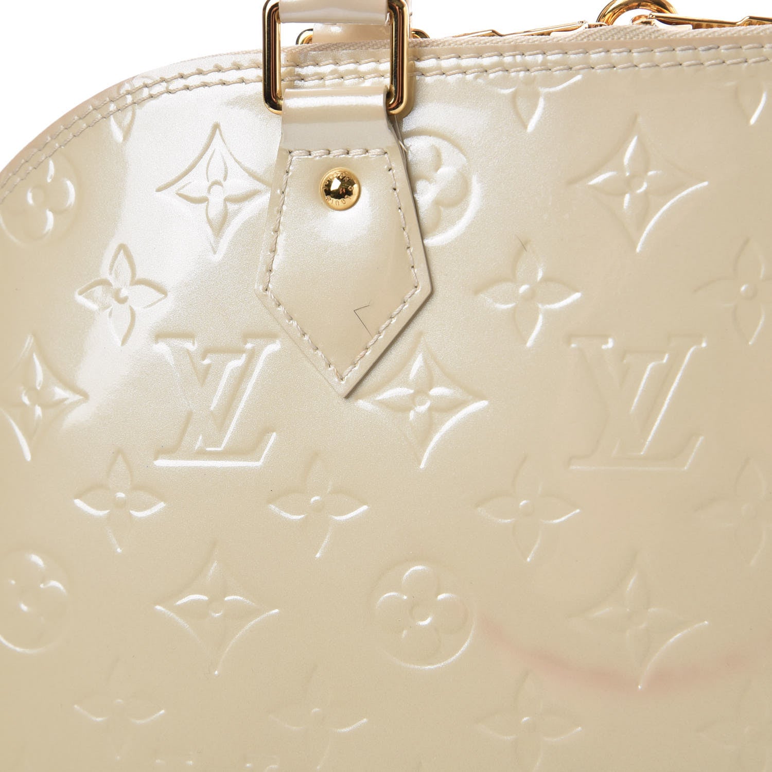 Louis Vuitton Vernis Alma PM Blanc Corail 10 of 15