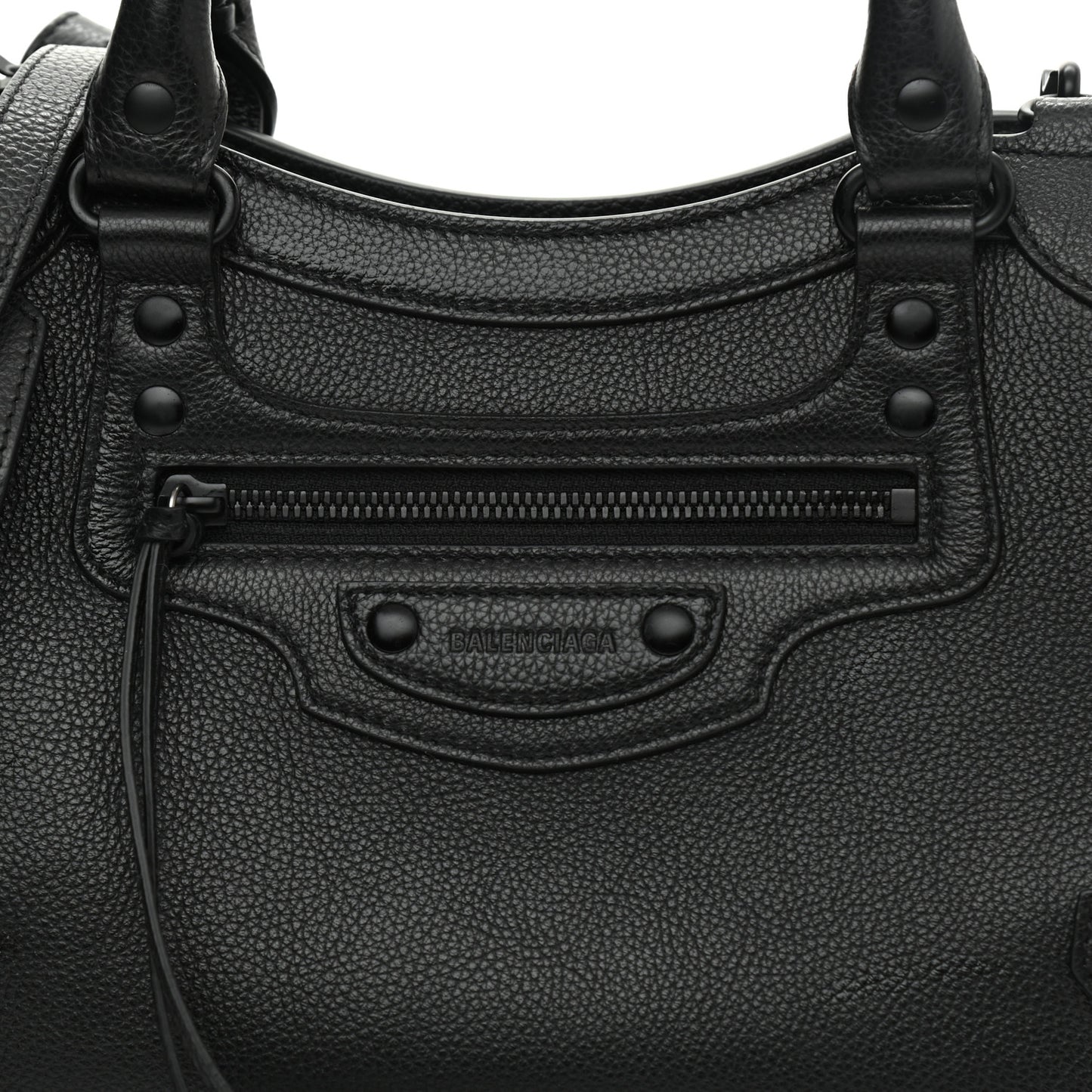 Grained Calfskin Neo Classic Black Hardware S City Black