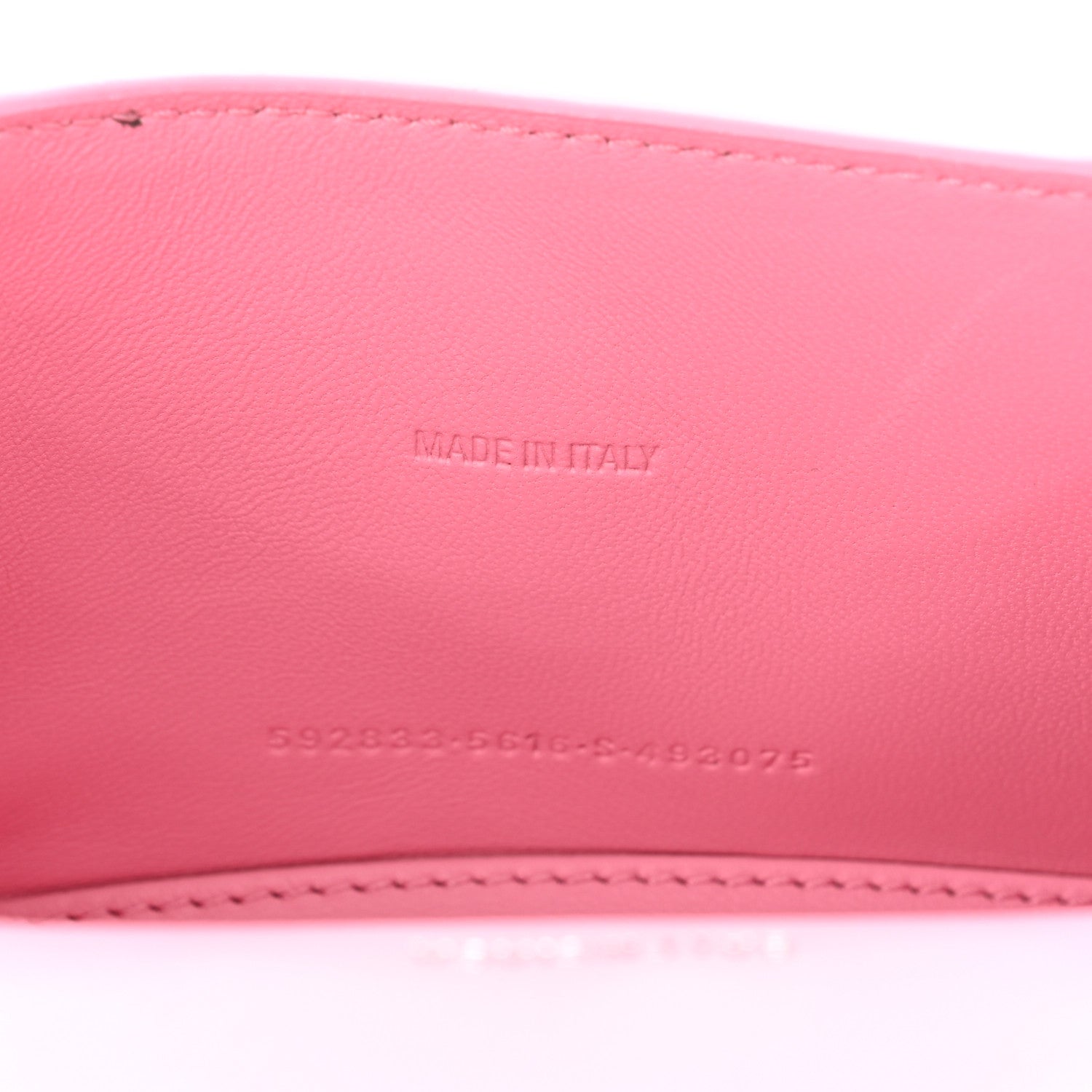 Balenciaga Shiny Calfskin Crocodile Embossed Hourglass Top Handle Bag XS Pink 7 of 11
