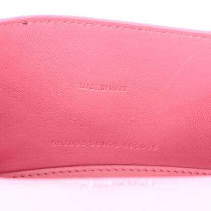 Balenciaga Shiny Calfskin Crocodile Embossed Hourglass Top Handle Bag XS Pink 7 of 11