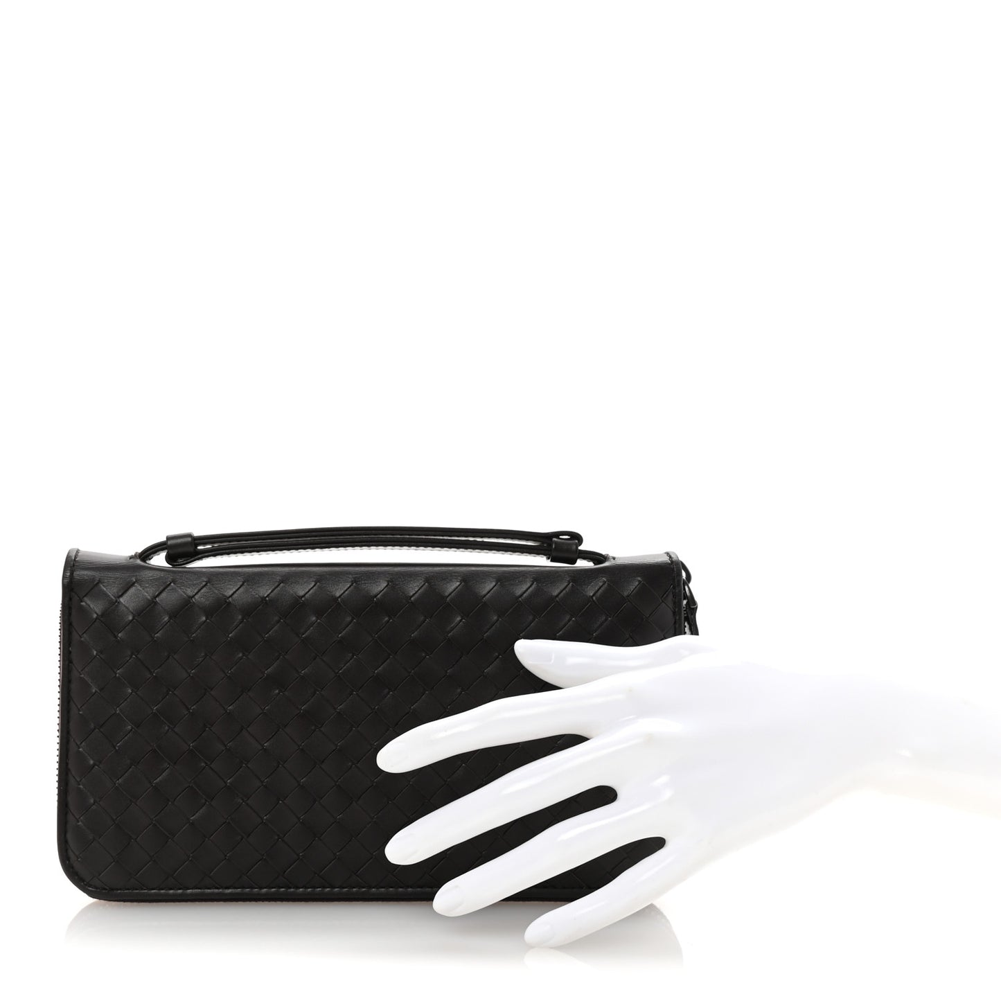 Nappa Intrecciato Travel Organizer Wallet Ebano