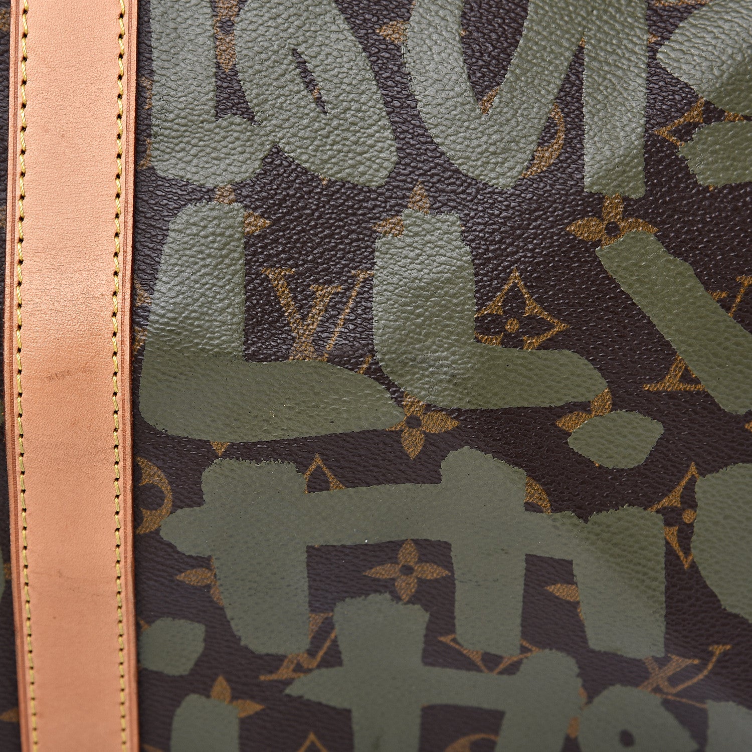 Louis Vuitton Graffiti Keepall 50 Kaki 16 of 17