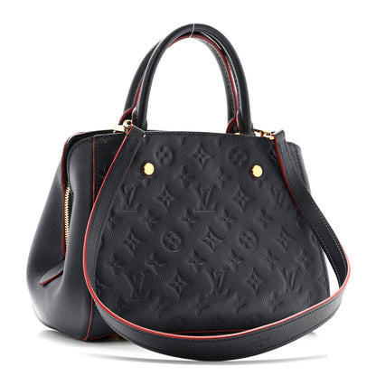 Louis Vuitton Empreinte Montaigne BB Marine Rouge 3 of 13