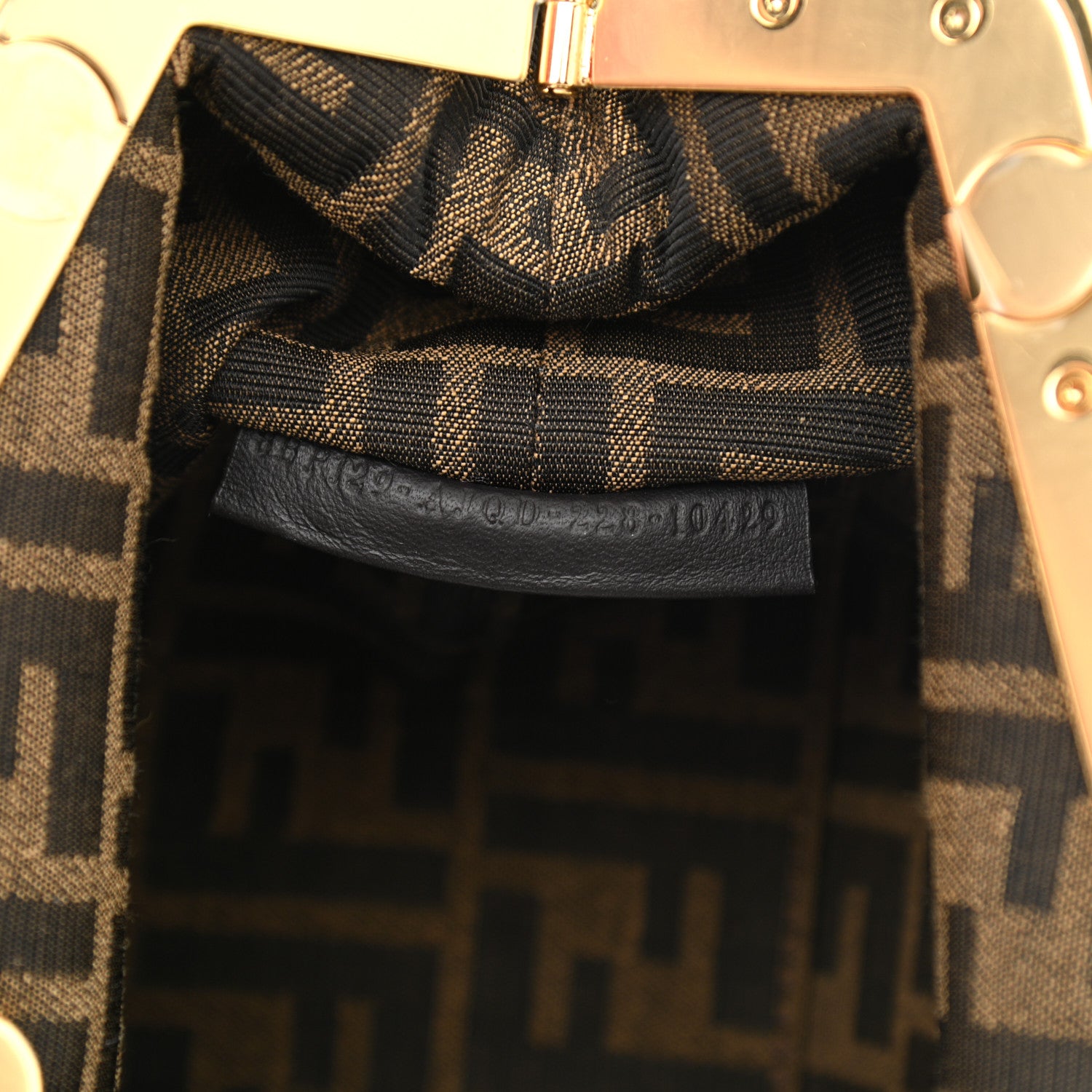 Fendi X VERSACE Silk Fendace FF Fans Small Fendi First Tobacco Moro Black Multicolor 7 of 8