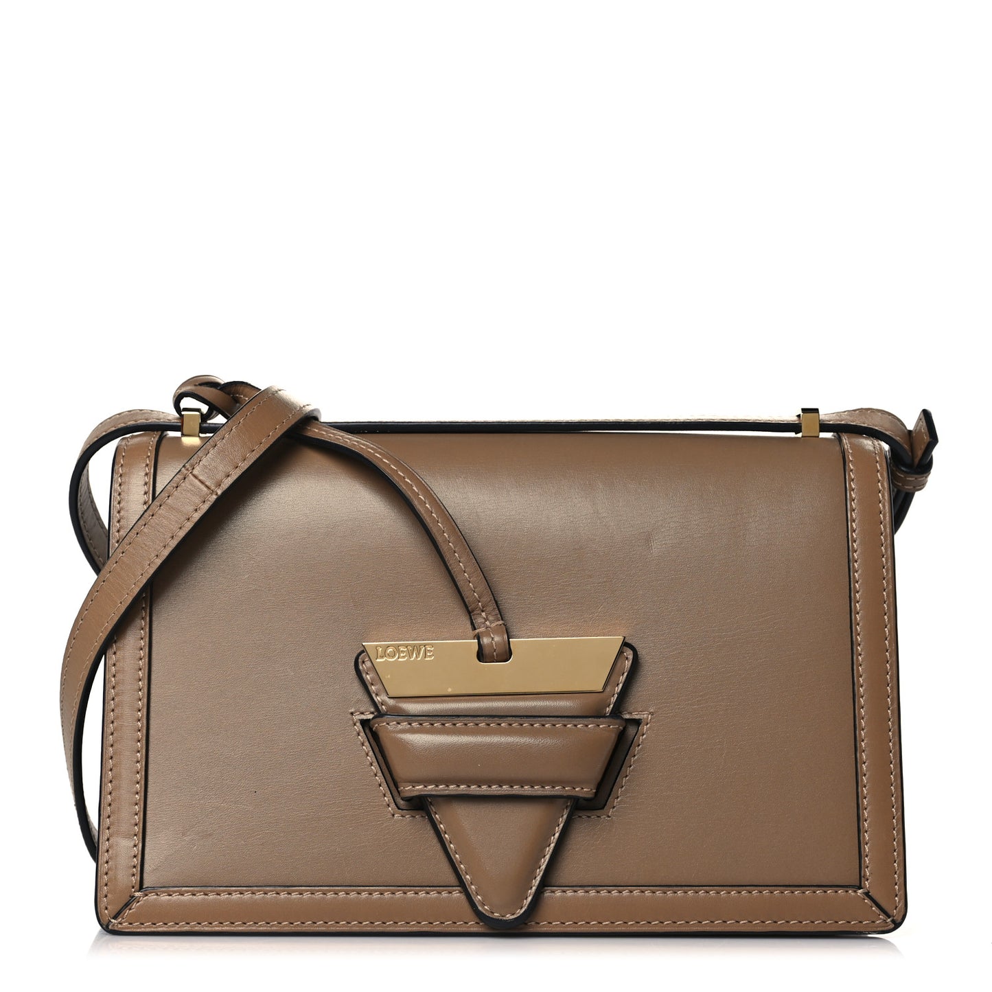 Calfskin Medium Barcelona Shoulder Bag Mink