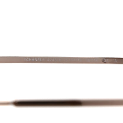 Chanel Pearl Sunglasses 4246-H Pink Gold 5 of 8