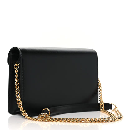 Celine Shiny Calfskin Triomphe Margo Wallet on Chain Black 3 of 11