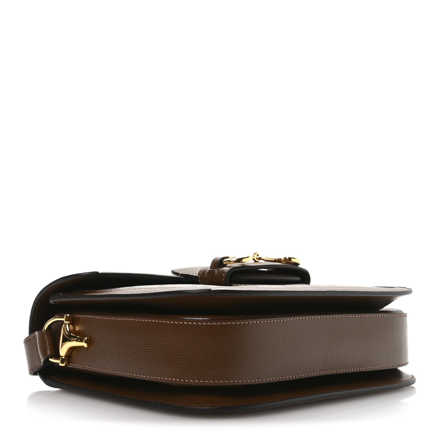GG Supreme Monogram Horsebit 1955 Shoulder Bag Beige Brown Sugar