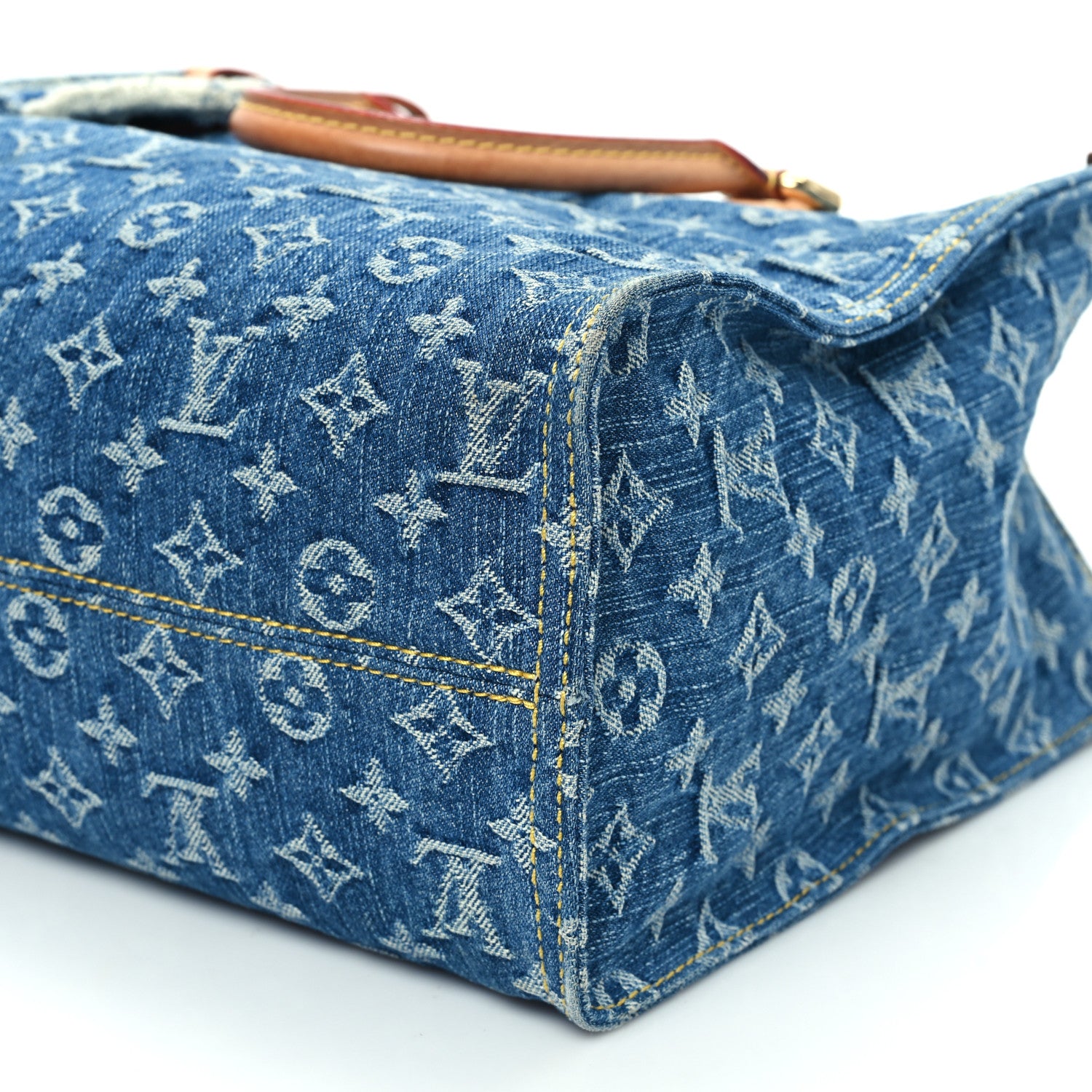 Louis Vuitton Monogram Denim Onthego MM Blue 9 of 11