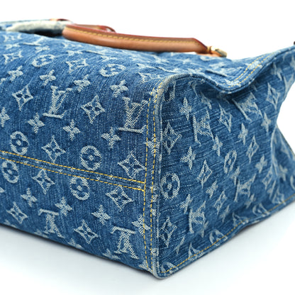 Louis Vuitton Monogram Denim Onthego MM Blue 9 of 11
