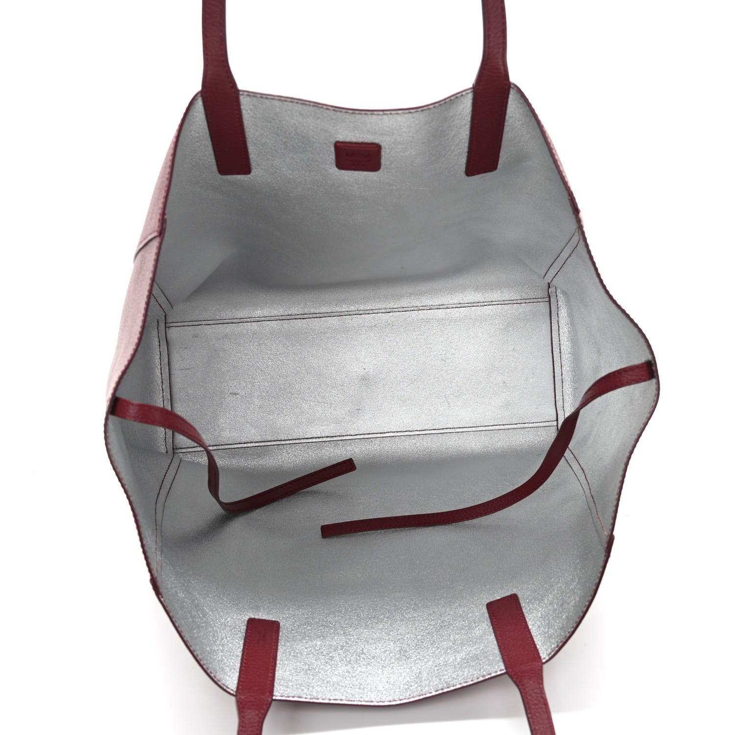 MCM Grained Calfskin Medium Reversible Wandel Tote Ruby Tan 8 of 16