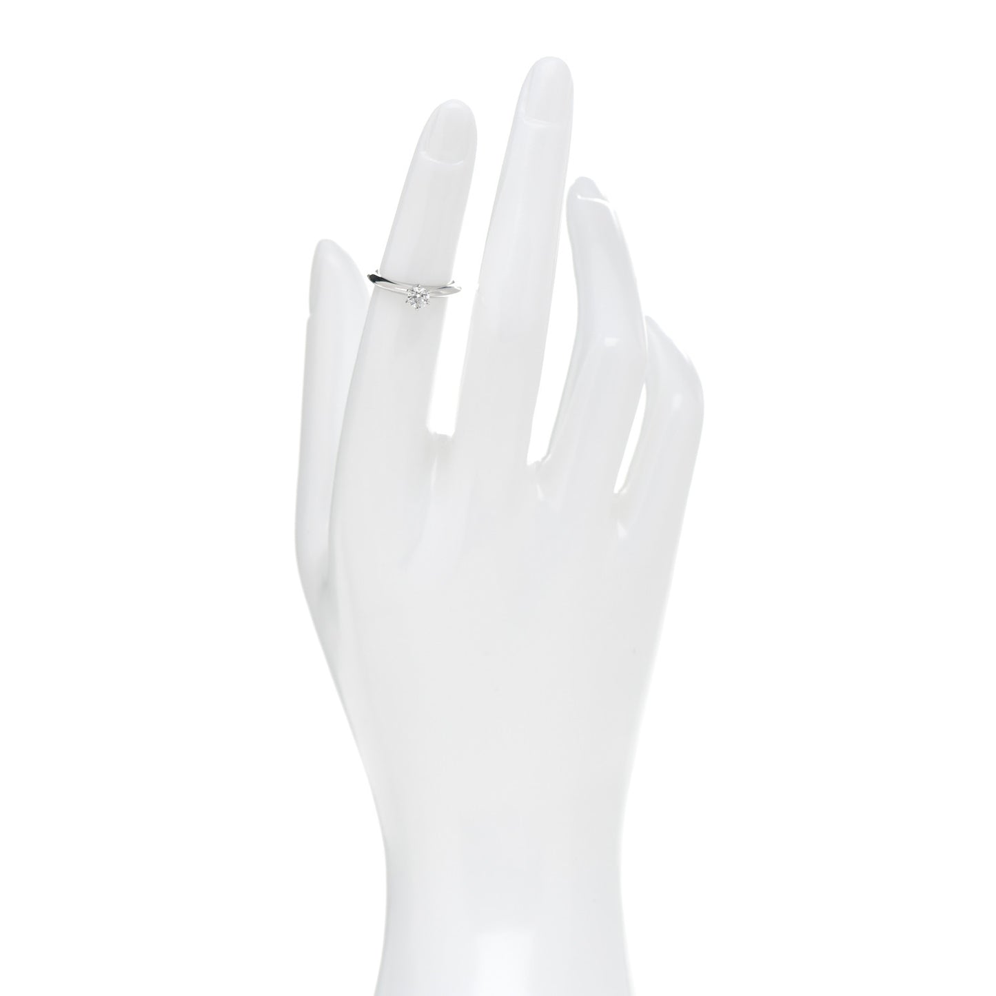 Platinum Diamond .24ct Solitaire Engagement Ring 47 4
