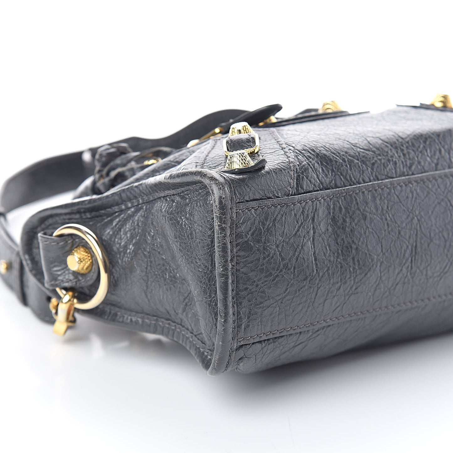 Agneau Giant 12 Gold Hardware Mini City Gris Fossile