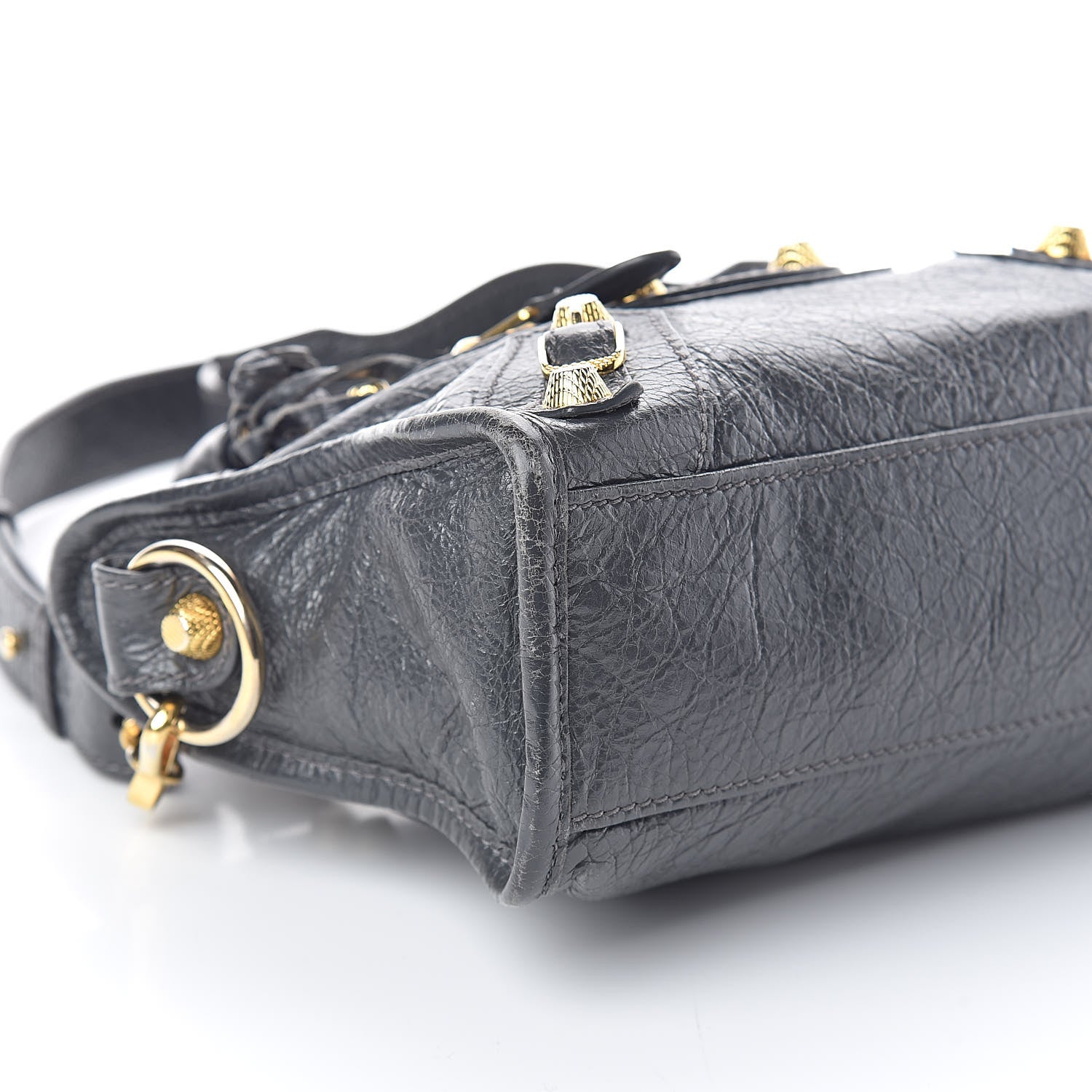 Balenciaga Agneau Giant 12 Gold Hardware Mini City Gris Fossile 7 of 10
