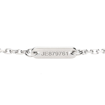 Van Cleef & Arpels 18K White Gold Diamond Sweet Alhambra Pendant Necklace 4 of 6