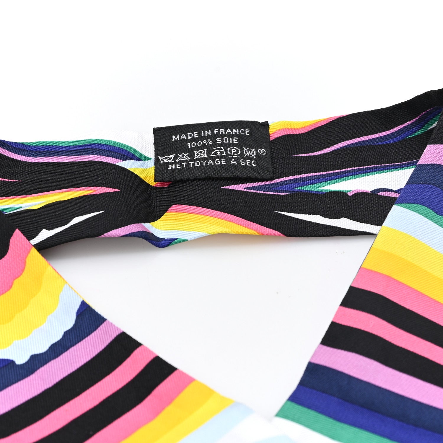 Hermes Silk Brides De Gala Shadow Twilly Black Jaune Multicolor 3 of 3
