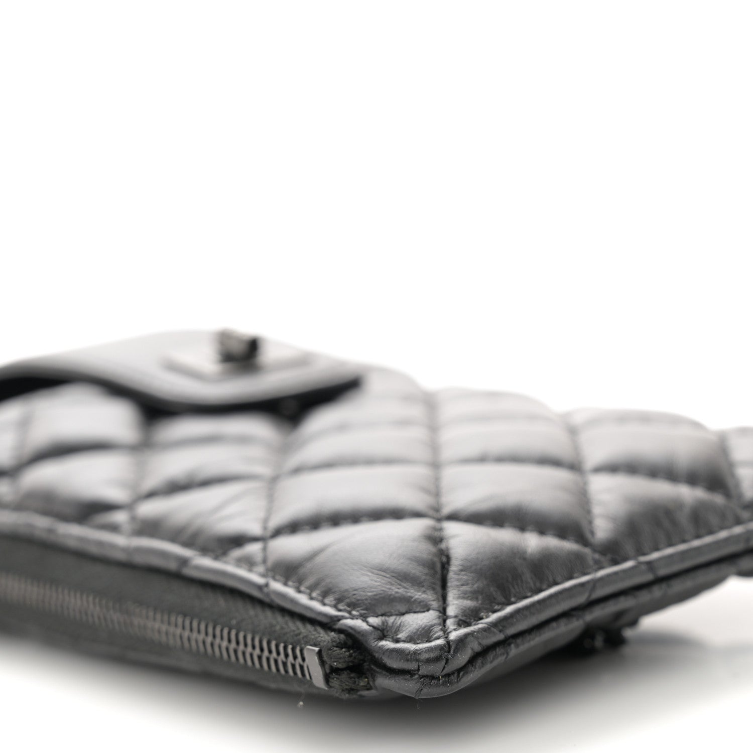Chanel Aged Calfskin Quilted Reissue Phone Holder With Chain Bag So Black 9 of 10