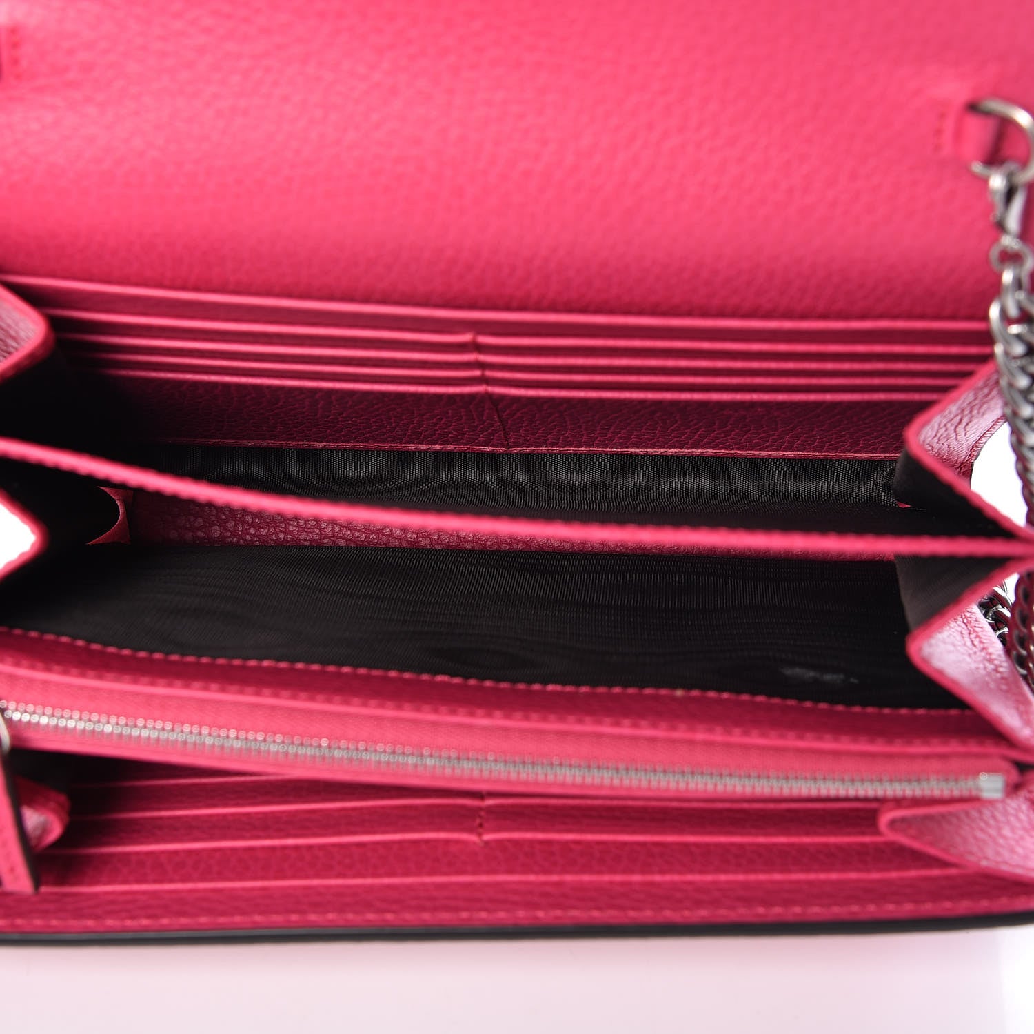 Gucci Dollar Calfskin Crystal Mini Dionysus Chain Wallet Box Pink 5 of 10
