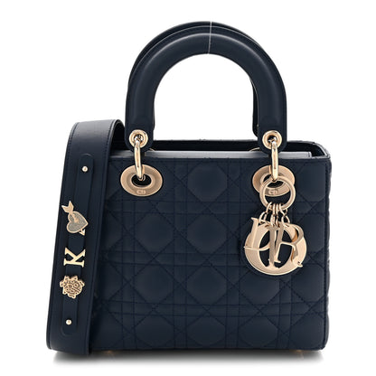 Christian Dior Lambskin Cannage Small My ABCDior Lady Dior Blue 2 of 21