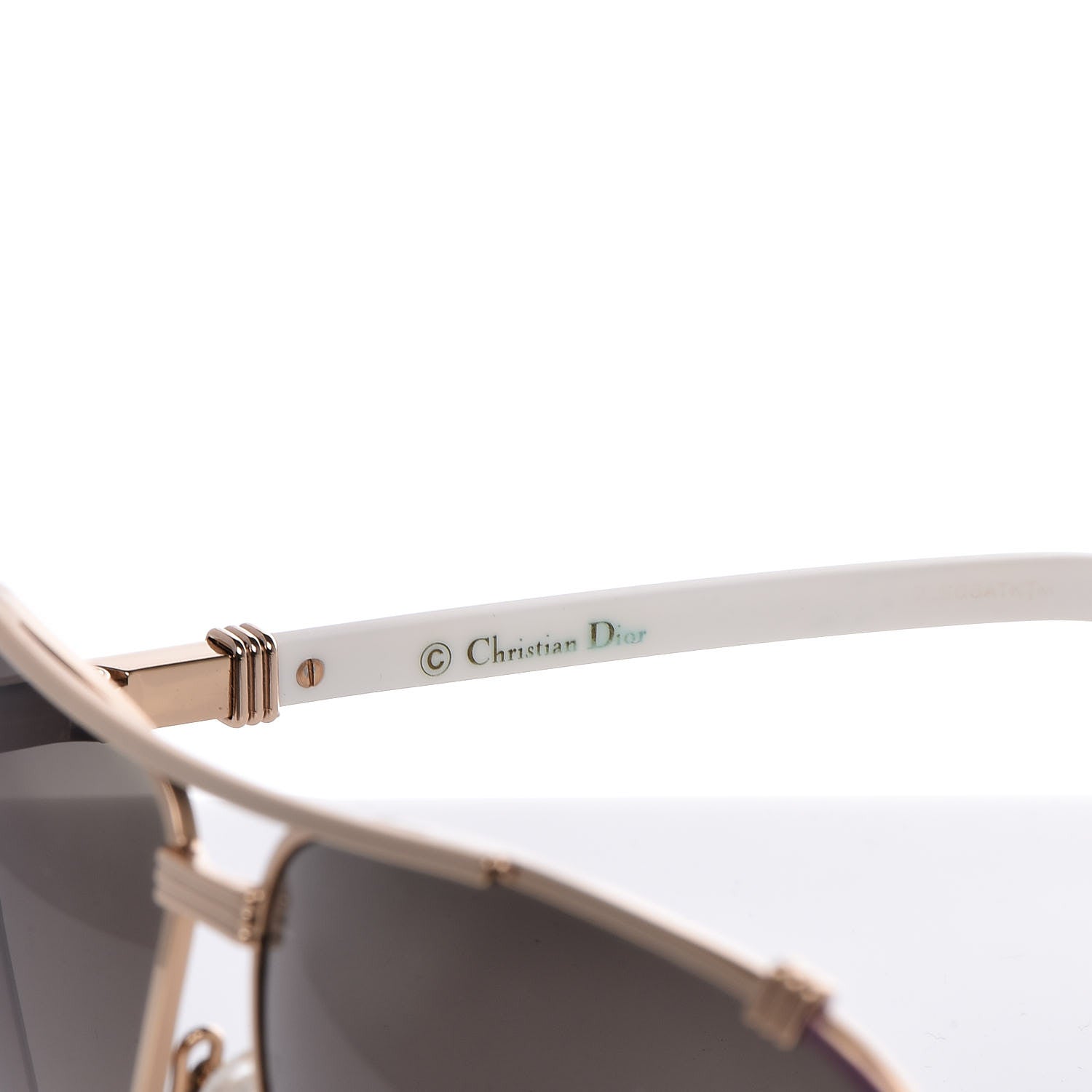 Christian Dior Chicago 2 Aviator Sunglasses White 5 of 12