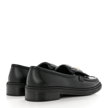 Chanel Lambskin Quilted CC Turnlock Loafers 38 Black 4 of 9