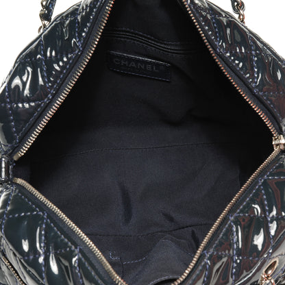Chanel Vinyl Quilted In the Business Tote Navy 5 of 8