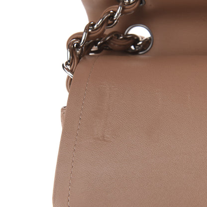 Chanel Lambskin Quilted Jumbo Double Flap Dark Beige 14 of 14