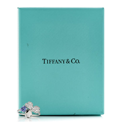 Tiffany Platinum Diamond Tanzanite Paper Flowers Ring 52 6 6 of 6
