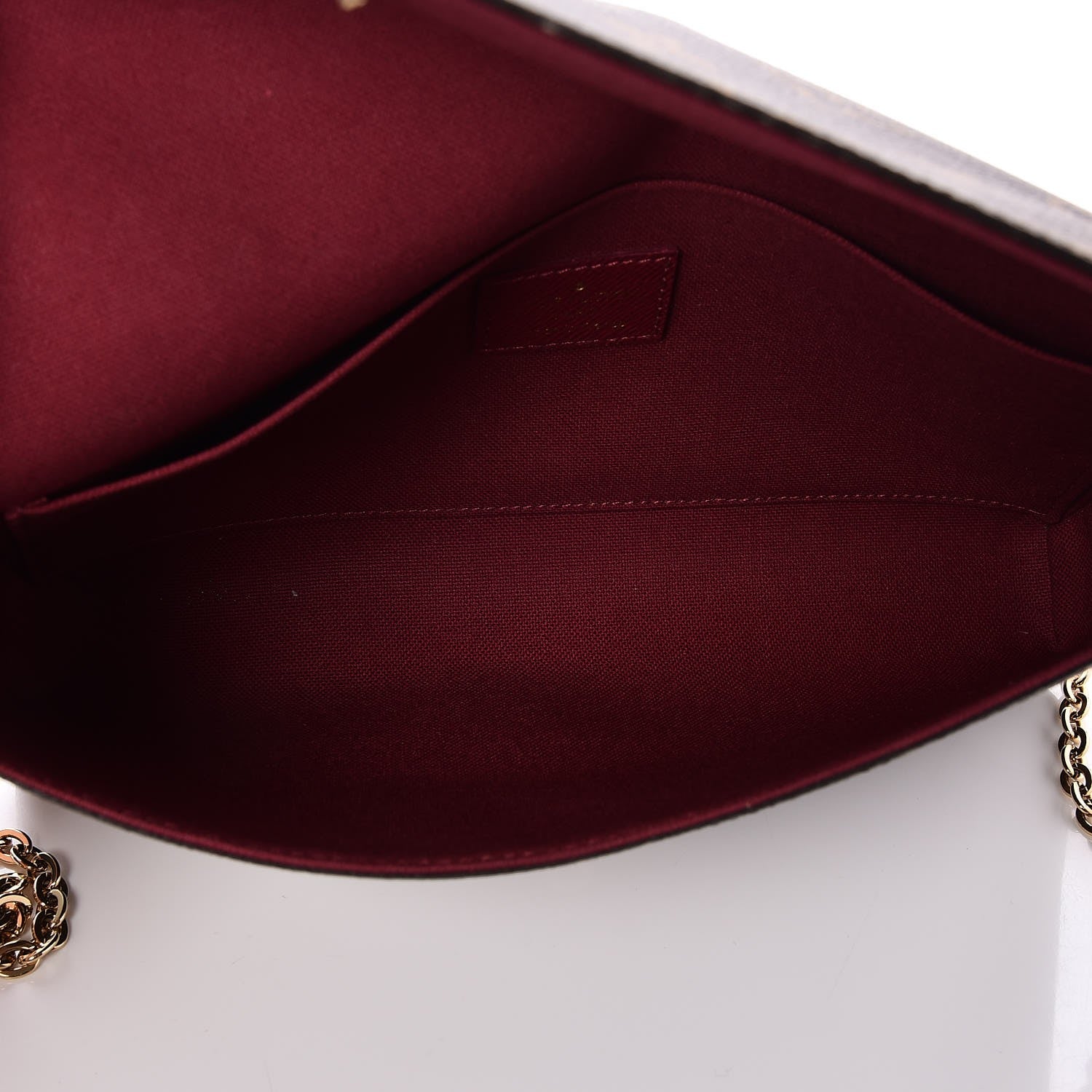 Louis Vuitton Monogram Pochette Felicie Chain Wallet Fuchsia 5 of 8