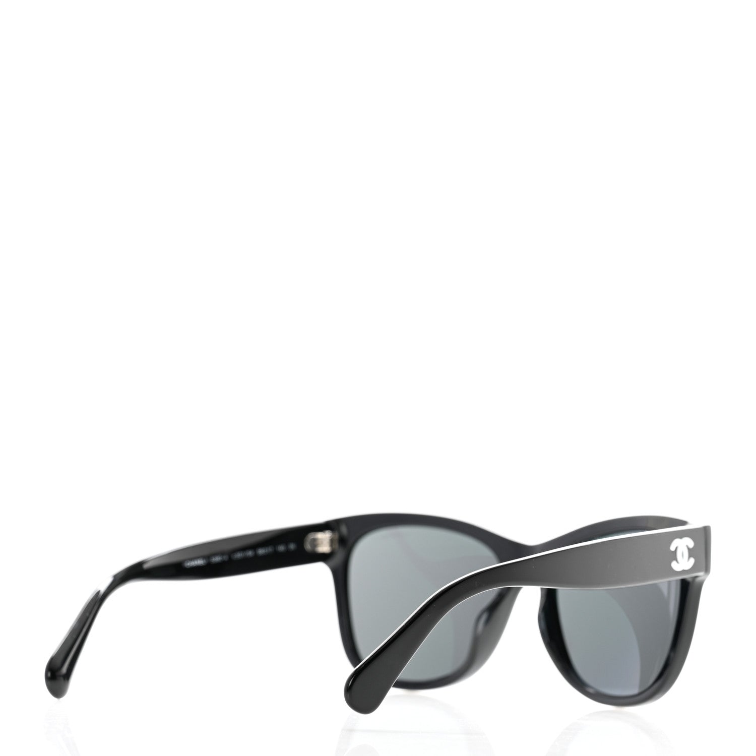 Chanel Acetate Square CC Sunglasses 5380-A Black 4 of 8