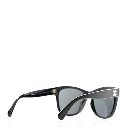 Chanel Acetate Square CC Sunglasses 5380-A Black 4 of 8