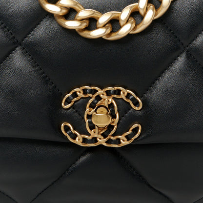 Chanel Lambskin Quilted Medium Chanel 19 Flap Black 8 of 10