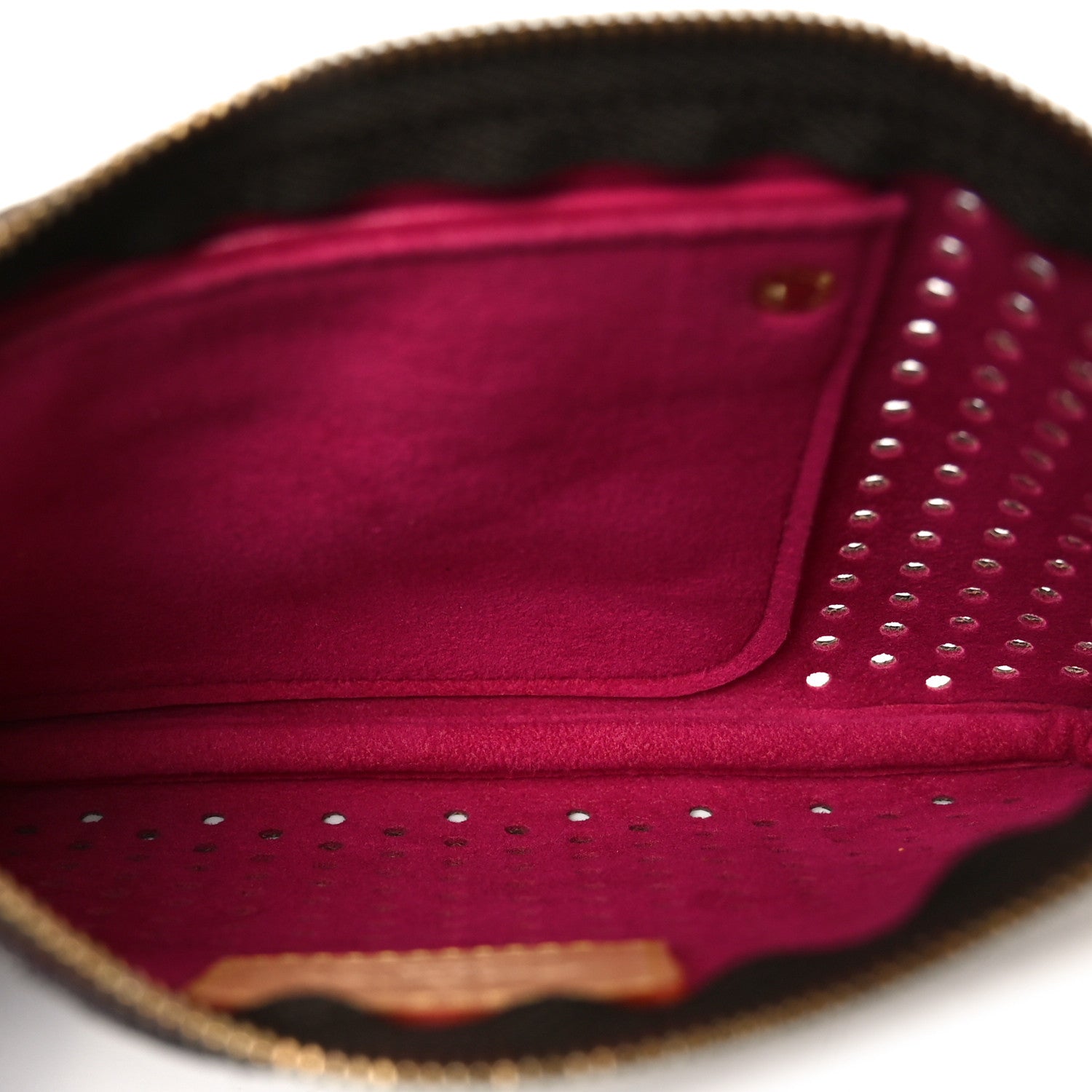 Louis Vuitton Monogram Perforated Pochette Plat Fuchsia 5 of 7