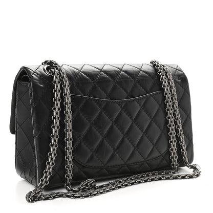 Chanel Aged Calfskin Quilted 2.55 Reissue 225 Flap Black 3 of 9