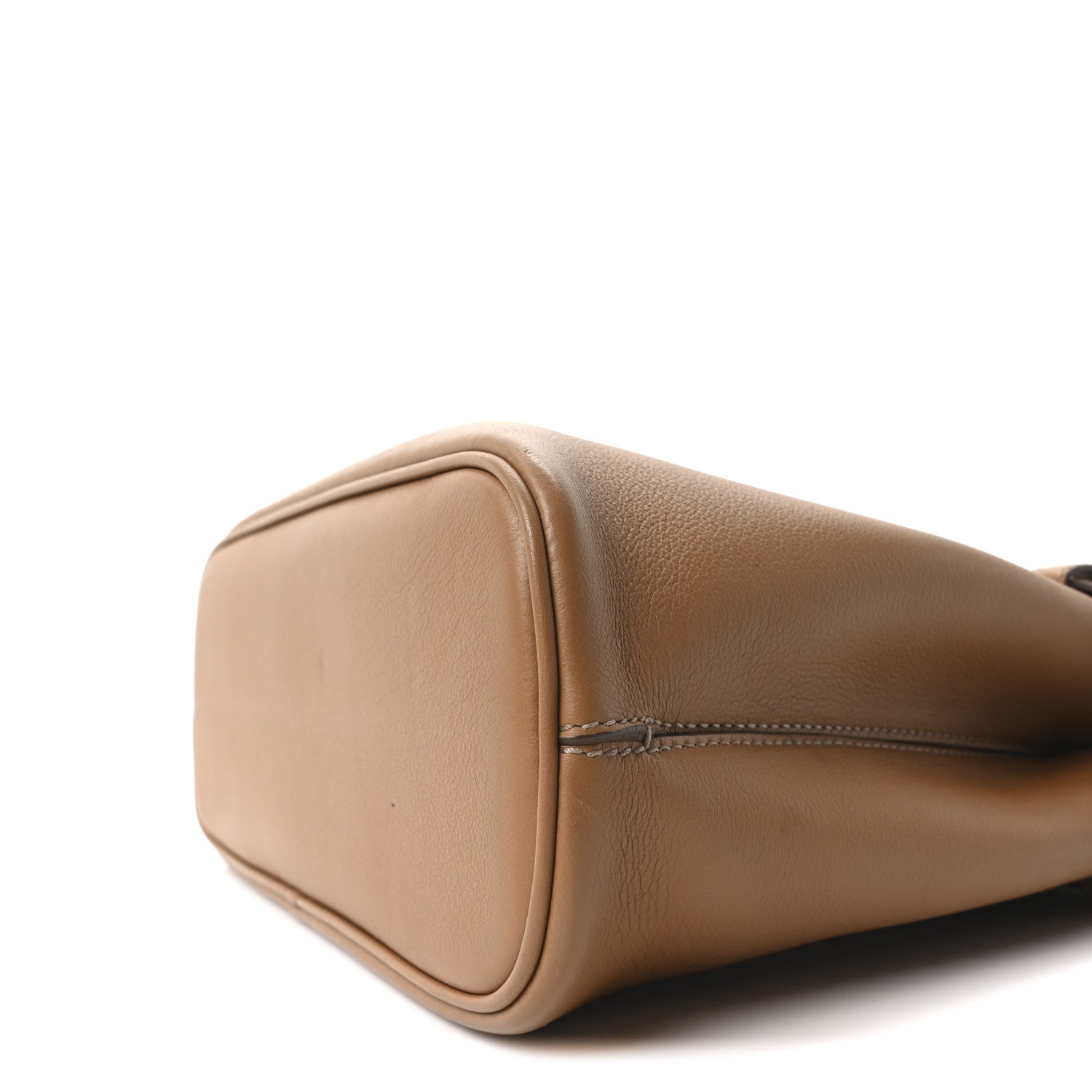Prada Soft Grained Calfskin Vitello Daino Small Buckle Bag Caramello 9 of 9