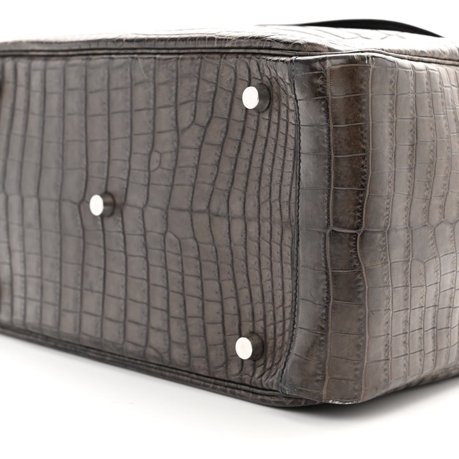 Hermes Matte Niloticus Crocodile Lindy 30 Gris Elephant 9 of 11