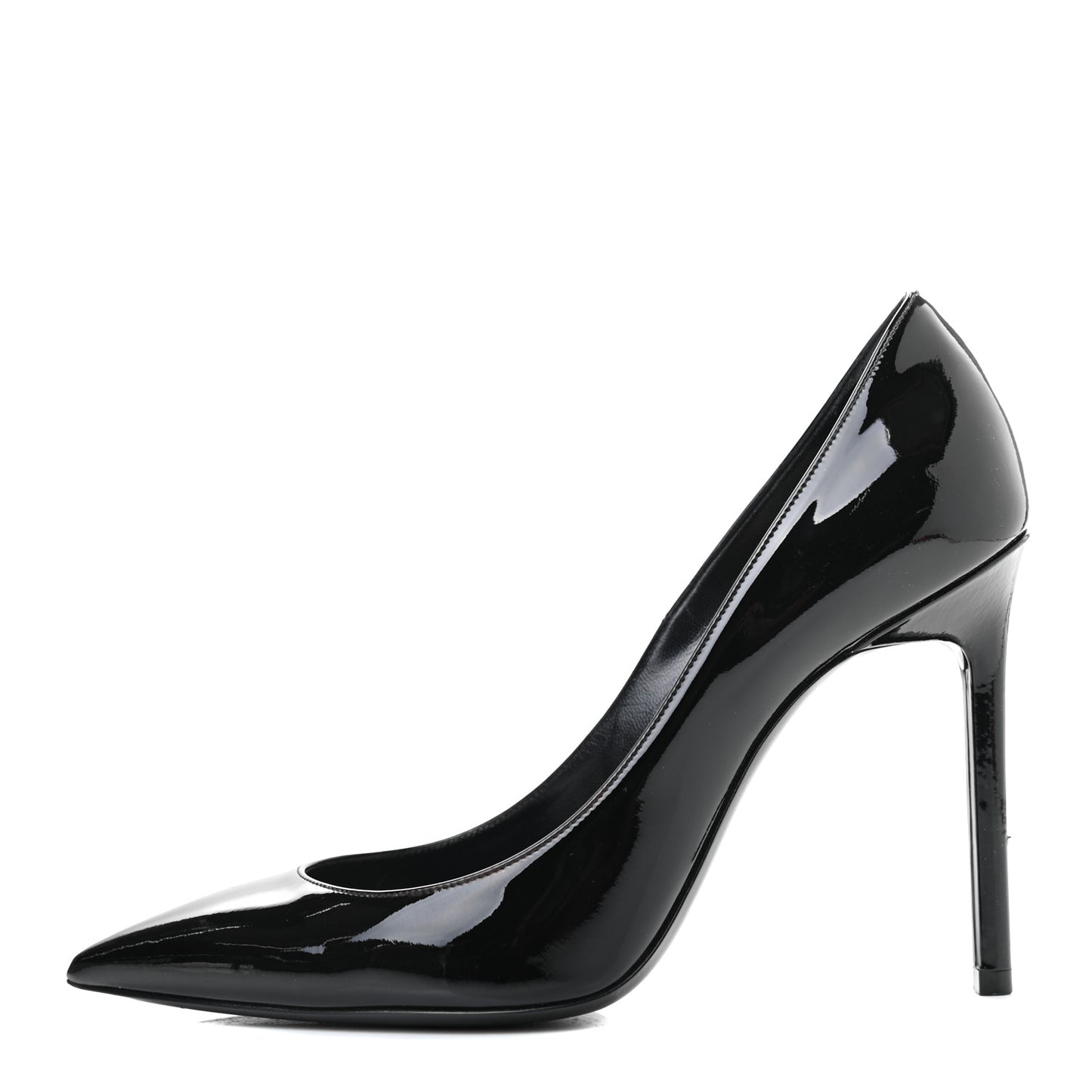 Patent Calfskin Zoe 105 Pumps 37 Black