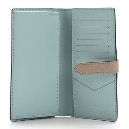 Louis Vuitton Taurillon LV Vertical Capucines Wallet Galet Aquamarine 5 of 7