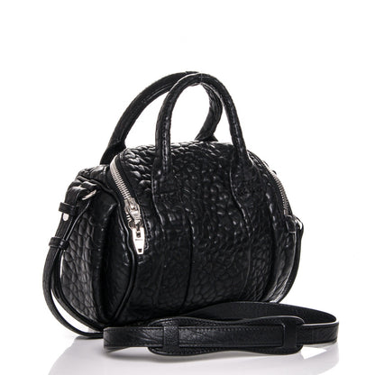 Alexander Wang Pebbled Lambskin Mini Rockie Black Rhodium Hardware 3 of 7