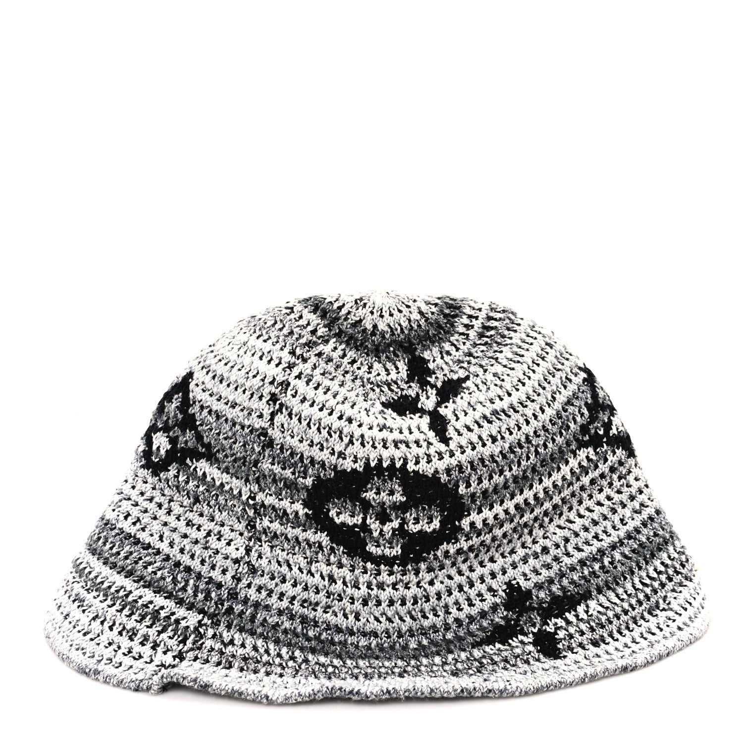 Louis Vuitton Crochet Monogram LV Bucket Hat S Grey Multicolor 6 of 8