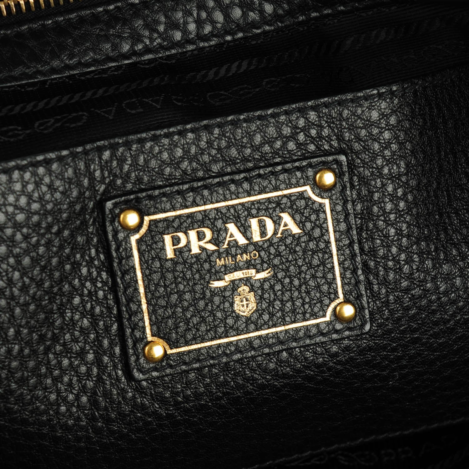 Prada Vitello Daino Tote Nero Black 6 of 8