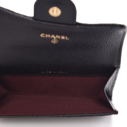 Chanel Caviar Quilted Flap Card Holder Black 5 of 11